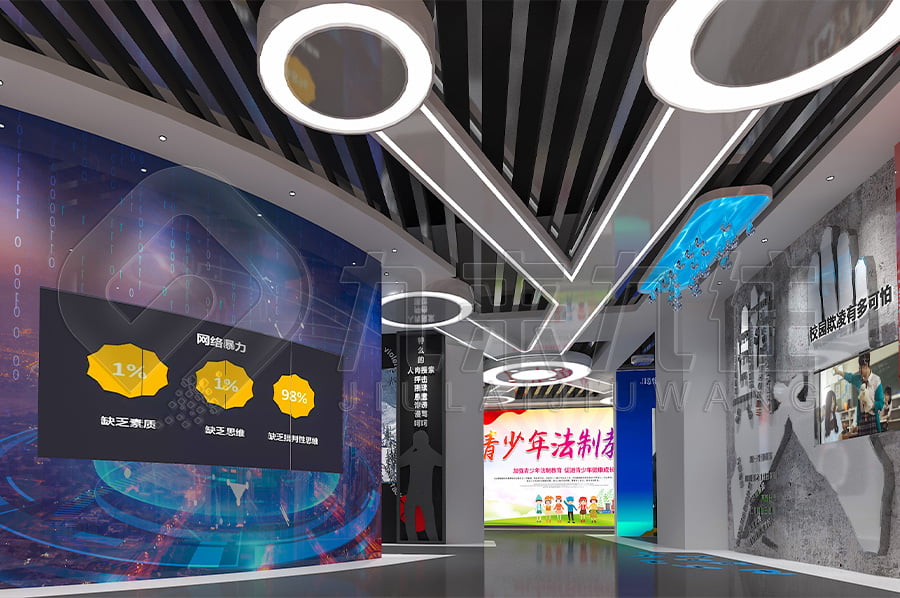 普法宣傳基地，普法示范平臺(tái)建設(shè)，公安局普法教育平臺(tái)設(shè)計(jì)圖片，展廳設(shè)計(jì)，多媒體設(shè)備，沉浸式體驗(yàn)